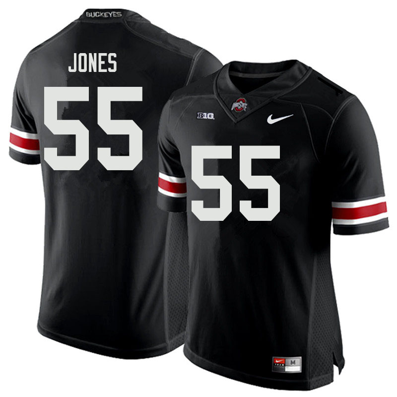 Men #55 Matthew Jones Ohio State Buckeyes College Football Jerseys Sale-Black